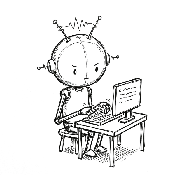 Sheldon typing at a computer terminal